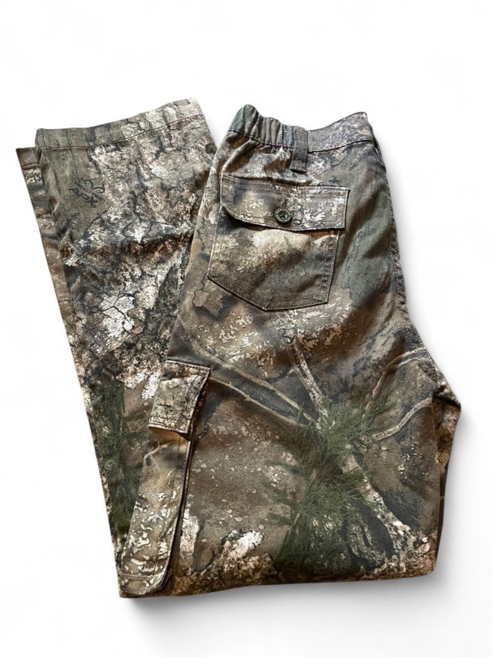 Realtree Camouflage Cargo Jeans in Green and Brown SIZE 14/16